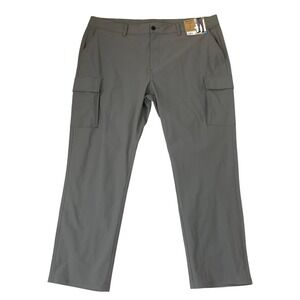 Eddie Bauer Tech Cargo Pants Men XXL Gray Moisture Wicking Straight Leg NWT